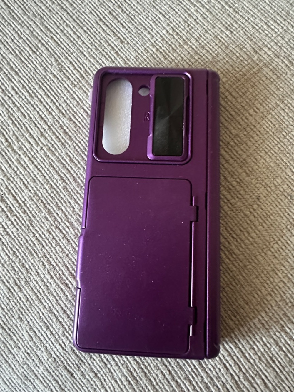 Purple Sliding Camera Cover Galaxy Z fold5 Phone Case